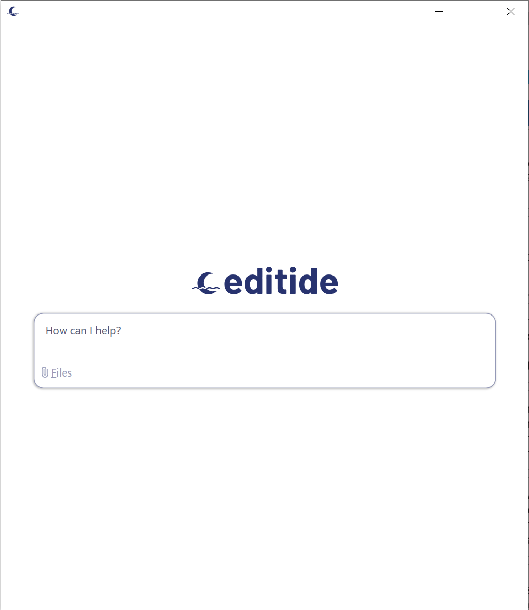 editide UI Screenshot